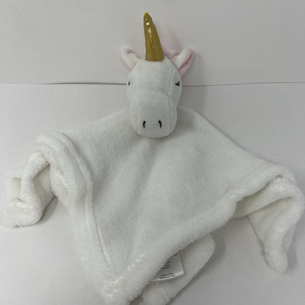 Lila &‎ Jack White Unicorn Lovey Security lovies baby Soft Cuddling Toy